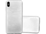 Custodia Cadorabo Per Apple Iphone Xs Max Custodia Protettiva In Argento Custodia Protettiva In Silicone Tpu Cover