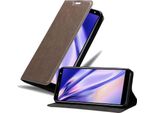 Cadorabo Cover Per Lg K40 Cover Protettiva In Marrone Custodia Per Cellulare Cover Chiusura Magnetica