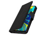 Avizar, Custodia Folio Redmi Note 9S/9 Pro/9 Pro Max In Pelle Chesterfield, Nera