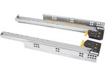 Emuca Silver Runners Per Guide Ad Estrazione Totale Con Chiusura Morbida E Funzione A Scatto Argento Argento Taglia Unica
