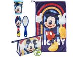 Set Da Toilette Da Viaggio Per Bambini Mickey Mouse Blu (23 X 16 X 7 Cm) (4 Pezzi)