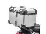 Motocicletta Alluminio Top Case Bagtecs XS45 Alluminio Universale 45 Litri Argento