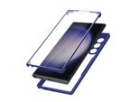Avizar, Custodia 360° Per Galaxy S23 Ultra Hybrid Resistente Agli Urti E Stabile, Blu