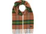 Fraas Sciarpa Cashmink® Scarf With Fraas Plaid Camel Brush Marrone Chiaro