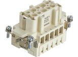 09338102703 Harting Han High Temp 10E Inserto Presa (F) A Vite, 10 Pin+Pe 500V, 16A - 1 Pz