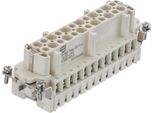 09338242703 Harting Han High Temp 24E Inserto Presa (F) Connessione A Vite, 24 Pin+Pe 500V, 16A - 1 Pz