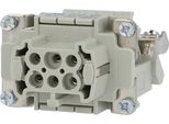 09330064735 Harting Han 6E Distributore Di Connessioni Inserto Per Presa (F) A Vite "Destra"", A 6 Poli+Pe 500V, 16A -"