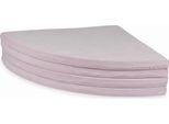 Tappeto Da Gioco 160 Cm Per Bambini, Rotondo, Pieghevole, Velvet Soft, Rosa Chiaro