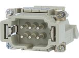09330064625 Harting Han 6E Inserto Per Distributore Di Connessioni (M) A Vite "Sinistra"", 6 Poli+Pe 500V, 16A - 1 Pezzo"