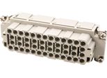 09320463101 Harting Han 46EE Inserto Presa (F) A Crimpare, 46 Pin+Pe 500V, 16A - 1 Pz