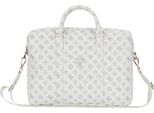 Torba Guess 4G Peony Tasca Frontale Cerniera Triangolo Logo 16 BiałY