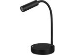 Beneito Faure Lampada Da Tavolo Led Stem - 5W, Luce Calda, Per Scrivania, Lettura E Comodino, Ricarica Wireless, Testa Orientabile - Colore Nero​