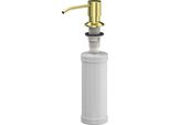 Quadron Dispenser Di Sapone 350Ml Dispenser Di Liquido Per Lavastoviglie Pvd-Oro, Dispenser Di Sapone Ricaricabile In Metallo, Dispenser Adatto Per La Cucina, Sapone Per Le Mani, Shampoo