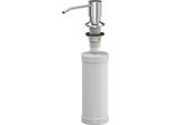 Quadron Dispenser Di Sapone Cromato 350Ml Dispenser Di Liquido Per Lavastoviglie, Dispenser Di Sapone Ricaricabile In Metallo, Dispenser Adatto Per Cucina, Sapone Per Le Mani, Shampoo