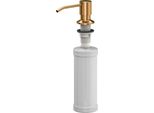 Quadron Dispenser Per Sapone In Pvd-Rame 350Ml Dispenser Per Liquido Per Piatti, Dispenser Per Sapone Ricaricabile In Metallo, Dispenser Adatto Alla Cucina, Sapone Per Le Mani