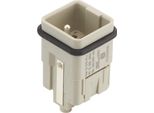 09120053004 Harting Han Q5/0 Inserto A Pin (M) Connessione A Crimpare/Vite (Pe), 5-Pin+Pe 230V/400V, 16A - 1 Pezzo