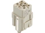 09120053104 Harting Han Q5/0 Inserto Presa (F) A Crimpare/Vite (Pe), 5 Poli+Pe 230V/400V, 16A - 1 Pezzo
