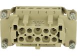 09360102701 Harting Han 10Ex Inserto Per Presa (F) A Vite, 10 Pin+Pe 90V, 16A - 1 Pezzo