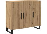 Syfax™ Credenza Rovere Artigianale 90 X 34 X 80 Cm Legno Multistrato