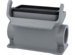 19300160292 Harting Han 16B Custodia A Base Alta, Uscita Cavi Laterale 2Xm32, Con 1 Staffa Longitudinale M32 Attacco A Vite