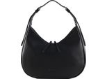 Lacoste Pelle Borsa A Tracolla Hobo Bag Noir Nero