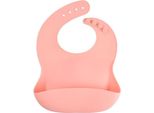 Bavaglino Flessibile In Silicone Con Coppa, Bavaglino Con Tasca, Morbido, Impermeabile, Lavabile, Rosa Pesca