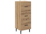 Syfax™ Credenza Rovere Artigianale 34 X 34,5 X 90 Cm Legno Multistrato