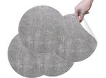 Hubdeco Tovagliette Protettive Durevoli Per Il Tavolo Da Pranzo - Set Di 4 Tovagliette In Vinile Lavabili - Tovagliette Per La Cucina - Tovaglietta - Tovagliette Lavabili - 36 X 36 Cm - Marmo