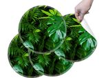 Hubdeco Tovagliette Protettive Durevoli - Set Di 4 Tovagliette In Vinile Lavabili - Tovagliette Per La Cucina - Tovaglietta - Tovagliette Lavabili - 36 X 36 Cm - Monstera