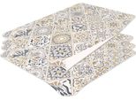 Hubdeco Tovagliette Protettive Durevoli Per Il Tavolo Da Pranzo - Set Di 4 Tovagliette In Vinile Lavabili - Tovagliette Per La Cucina - Tovaglietta - Tovagliette Lavabili - 44X32Cm - Modello 35