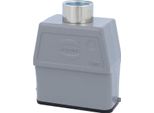 05200100461 Harting Han 10A Gommino Alto, Uscita Cavo Diritto 1Xm20, Per 1 Staffa (Sulla Parte Inferiore) Pressacavo M20