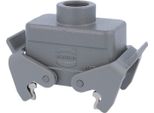 19300101430 Harting Han 10B Grommet Housing Basso, 1Xm20 Uscita Cavo Diritto, Con 2 Traverse M20 Pressacavo