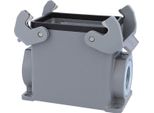05200320281 Harting Han 32A Custodia Alta, Uscita Cavi Laterale 2Xm25, Con 2 Traverse M25 Attacco A Vite