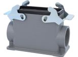 04300160231 Harting Han 16B Custodia A Base Alta, 1X Uscita Cavi Laterale PG29, Con 2 Traverse Attacco A Vite PG29