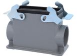 04300160272 Harting Han 16B Custodia A Base Alta, Uscita Cavi Laterale 2Xm40, Con 2 Traverse M40 A Vite