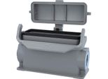 05300240267 Harting Han 24B Custodia A Base Alta, Uscita Cavi Laterale 1Xm25, Con 1 Staffa Longitudinale Con Cappuccio Di Protezione