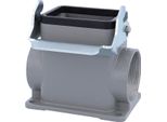 04300060267 Harting Han 6B Custodia A Base Alta, Uscita Cavi Laterale 2Xm40, Con 1 Staffa Longitudinale M40 A Vite