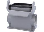 05300100273 Harting Han 10B Custodia A Base Alta, Uscita Cavi Laterale 2Xm40, Con 1 Staffa Longitudinale M40 Attacco A Vite