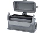 05300162269 Harting Han 16B Custodia Bassa, 1Xm25 Uscita Cavo Laterale, Con 1 Staffa Longitudinale Con Cappuccio Di Protezione