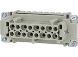 09330162702 Harting Han 16E Inserto Per Presa (F) A Crimpare, 16 Poli+Pe 500V, 16A - 1 Pezzo