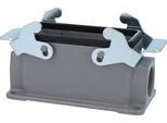 04300161263 Harting Han 16B Custodia A Base Bassa, 1 Uscita Cavi Laterale M25, Con 2 Traverse M25 A Vite