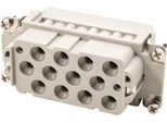09320123101 Harting Han K12/2 Inserto Per Presa (F) Connessione A Crimpare, 14 Pin 12/2+PE 690V - 250V Contatto Di Controllo, 40A/10A -