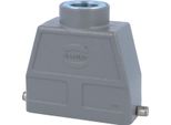 19300160446 Harting Han 16B Gommino Alto, Uscita Cavo Diritto 1Xm25, Per 1 Staffa (Sulla Parte Inferiore) Pressacavo M25
