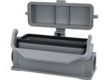 09300241255 Harting Han 24B Custodia Bassa, 1Xpg21 Uscita Cavi Laterale, Con 1 Staffa Longitudinale Con Cappuccio Di Protezione
