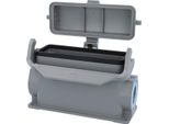 05300240276 Harting Han 24B Custodia A Base Alta, Uscita Cavi Laterale 2Xm25, Con 1 Staffa Longitudinale Con Cappuccio Di Protezione