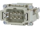 09330064635 Harting Han 6E Distributore Di Connessioni Con Inserto (M) A Vite "Destro"", 6 Poli+Pe 500V, 16A - 1 Pezzo"