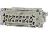 09330164735 Harting Han 16E Distributore Di Connessioni Inserto Per Presa (F) A Vite "Destra"", 16 Pin+Pe 500V, 16A -"