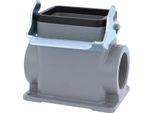 04300060264 Harting Han 6B Custodia A Base Alta, Uscita Cavi Laterale 2Xm32, Con 1 Staffa Longitudinale M32 A Vite
