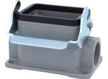 04300061251 Harting Han 6B Custodia Bassa, 1X Uscita Cavo Laterale PG16, Con 1 Staffa Longitudinale PG16 Pressacavo