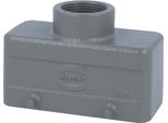 09300161420 Harting Han 16B Gommino Basso, Uscita Cavo Diritto 1Xpg21, Per 2 Staffe (Nella Parte Inferiore) Collegamento A Vite